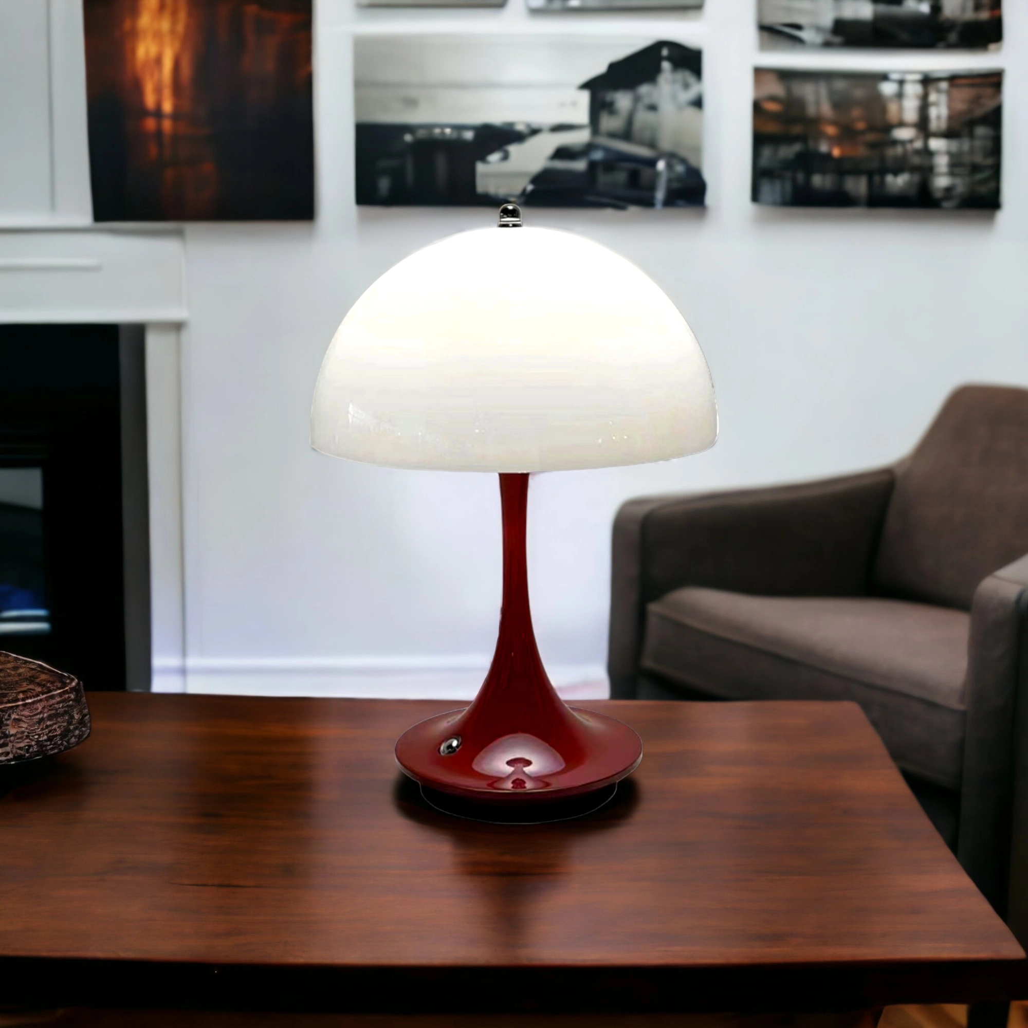 Lampe de table sans fil LED rouge Lina