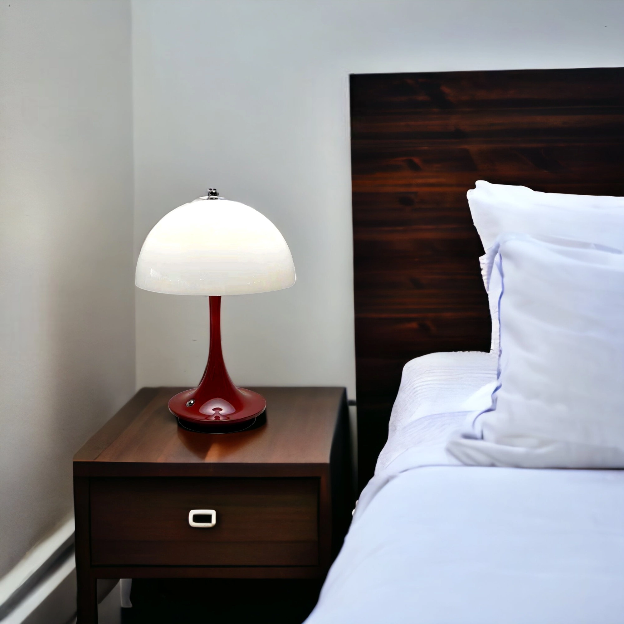 Lampe de table sans fil LED rouge Lina