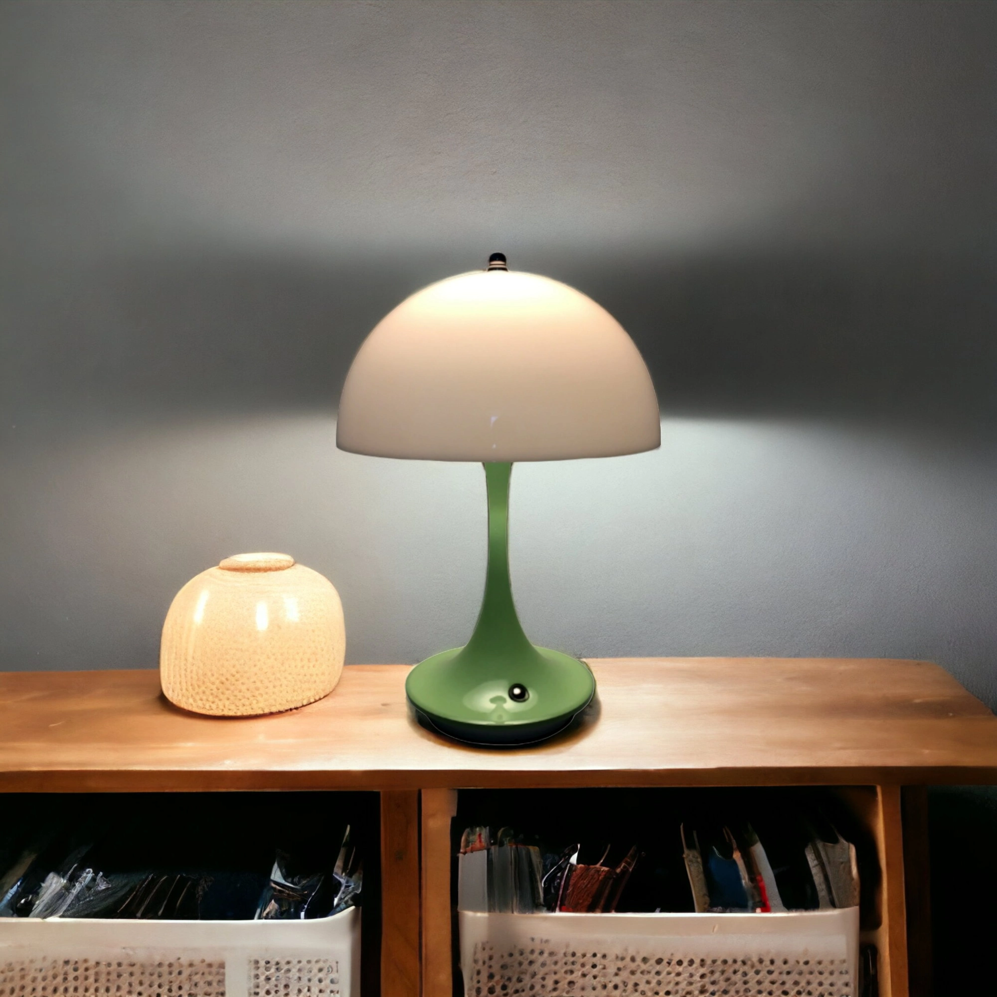 Lampe de table sans fil LED verte Lina